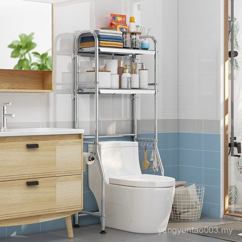 Toilet Toilet Bathroom Toilet Rack Stainless Steel Floor-standing Multi ...