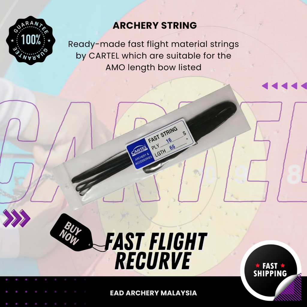 Cartel Archery Fast Flight Recurve String / Tali Memanah / Sport ...