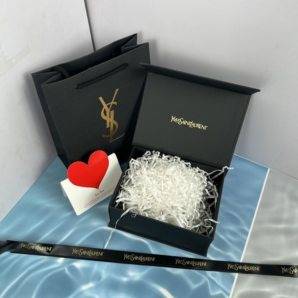 Counter Original Black Saint Laurent YSL Paper Bag Gift Bag Gift Box ...