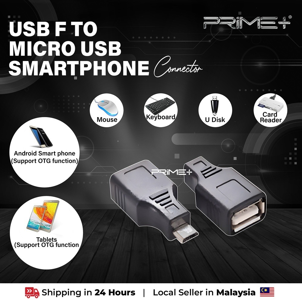 Micro USB 5 Pin to USB Female OTG Adapter Connector | Shopee Malaysia