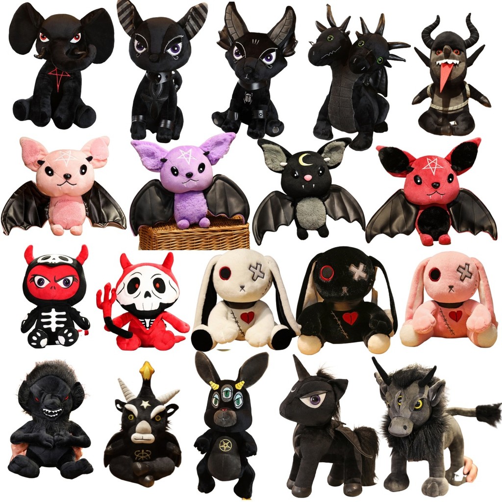Dark Black Myth Stuffed Toys Anubis Hydra Krampus Creative Halloween ...