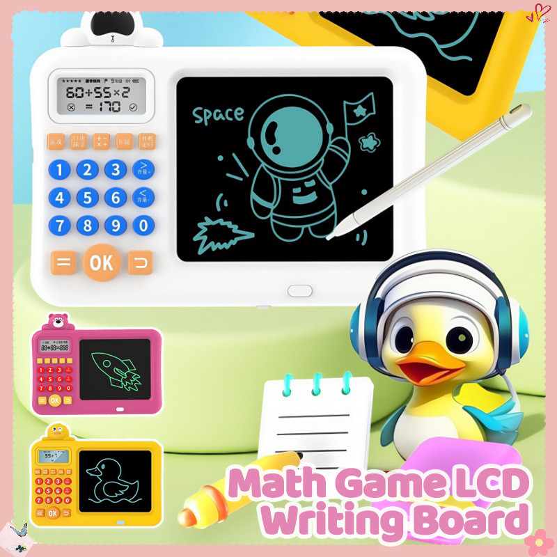 Kids LCD Writing Pad Handwriting Board Oral Calculator Learning Machine ...