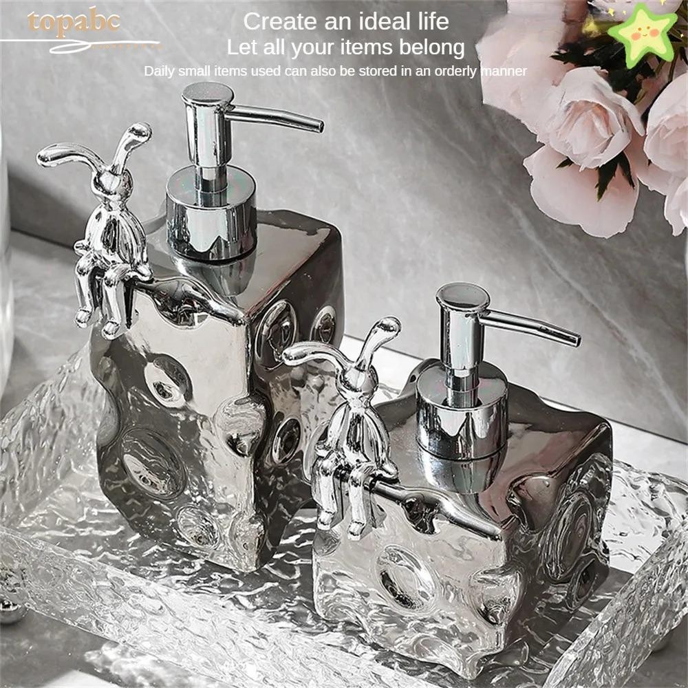 TOPABC Bath Shower Gel Bottle, Shampoo Dispenser Lotion Empty Bottle