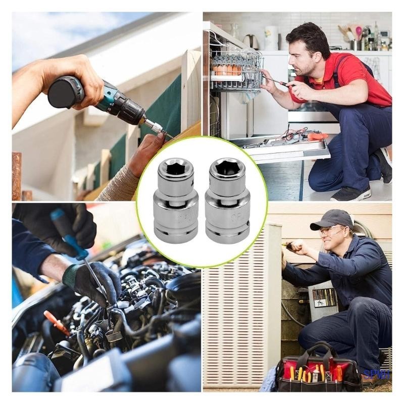 SUP Electric Wrench Adapter Stainless Steel Hexagonal Socket Bit ...