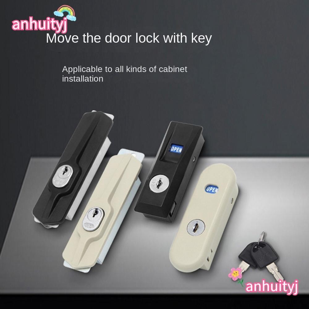 LANJ File Cabinet Lock, Zinc Alloy with Key Sliding Door Lock, Anti ...