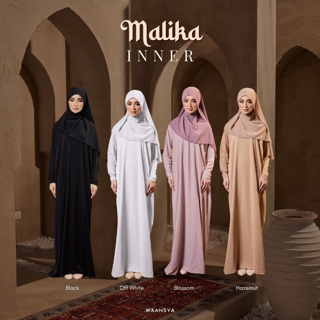 [INNER ONLY] MALIKA ABAYA INNER Blend Fabric by WAANSYA | Shopee Malaysia