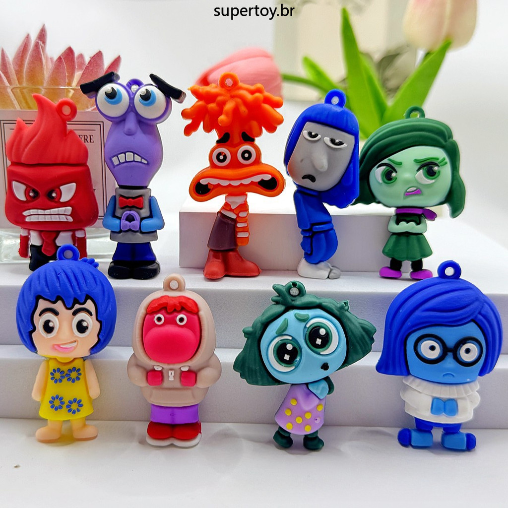INSIDE OUT 2 Doll Figure Disney Sadness Anxiety Anger Disgust Joy ...