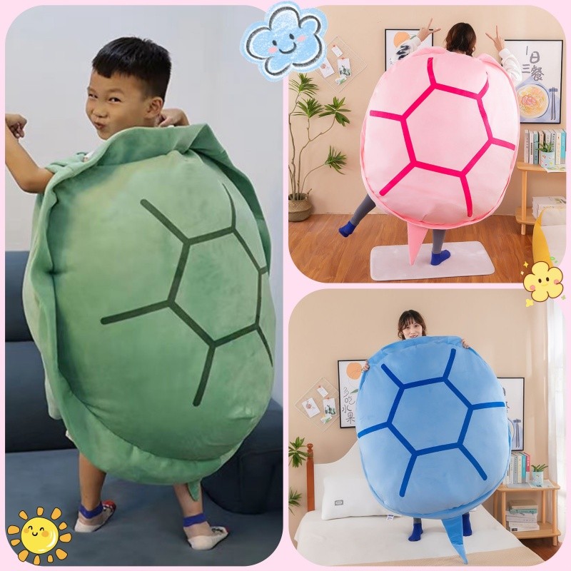 Turtle Shell Girl's Pink Cute Turtle Can Be Worn Into Children's Doll ...