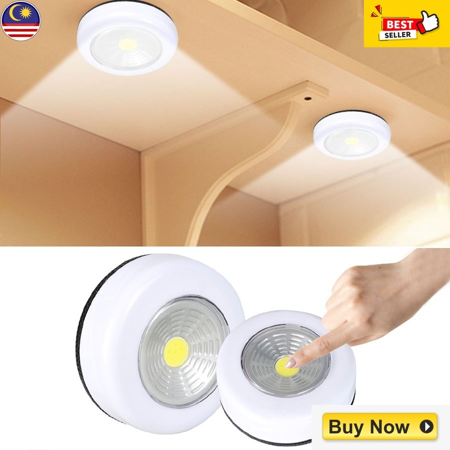 ZDD COB LED Touch Under Cabinet Light With Adhesive Sticker Wireless ...