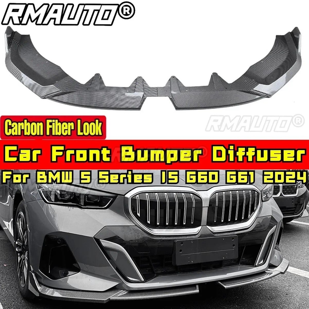 For BMW 5 Series I5 G60 G61 2024 Body Kit Front Bumper Lip Carbon Fiber ...