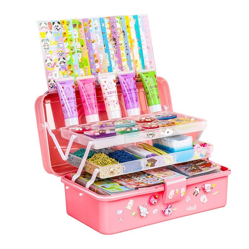 Cream Glue Goo Card Sticker Set Children Girls Toys Goo Chuck Full Set ...