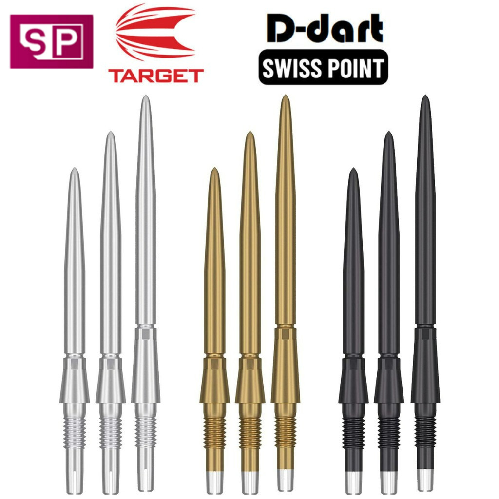 TARGET Dart Point - SWISS STORM POINT BLACK/GOLD/SILVER REPLACEMENT ...