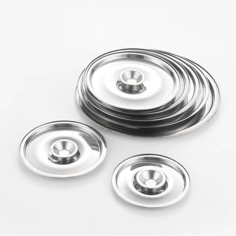 【Readay Stock】不锈钢味盅盖子圆形锅盖油鼓盆调料缸盖串串锅通用加厚盖子防尘盖Stainless steel flavor cup ...