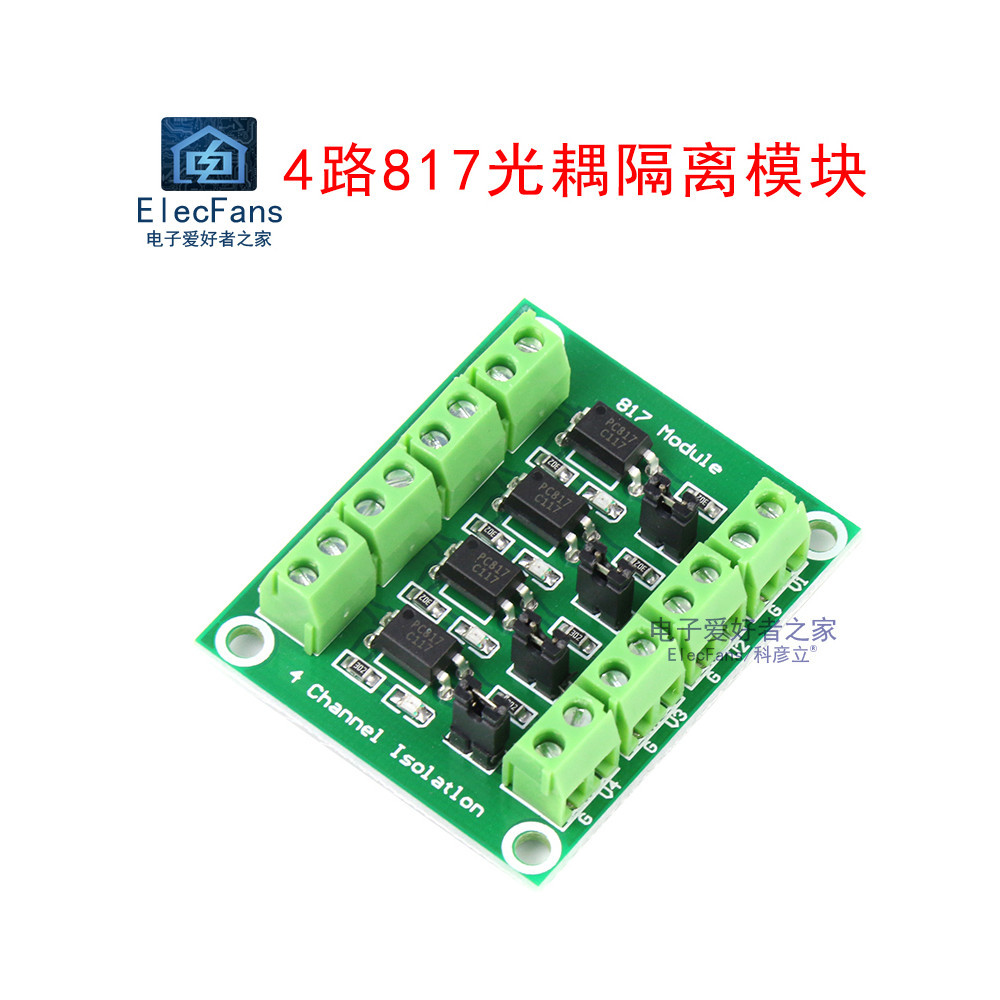 4channel Voltage Isolation Board PC817 Optocoupler Voltage Control