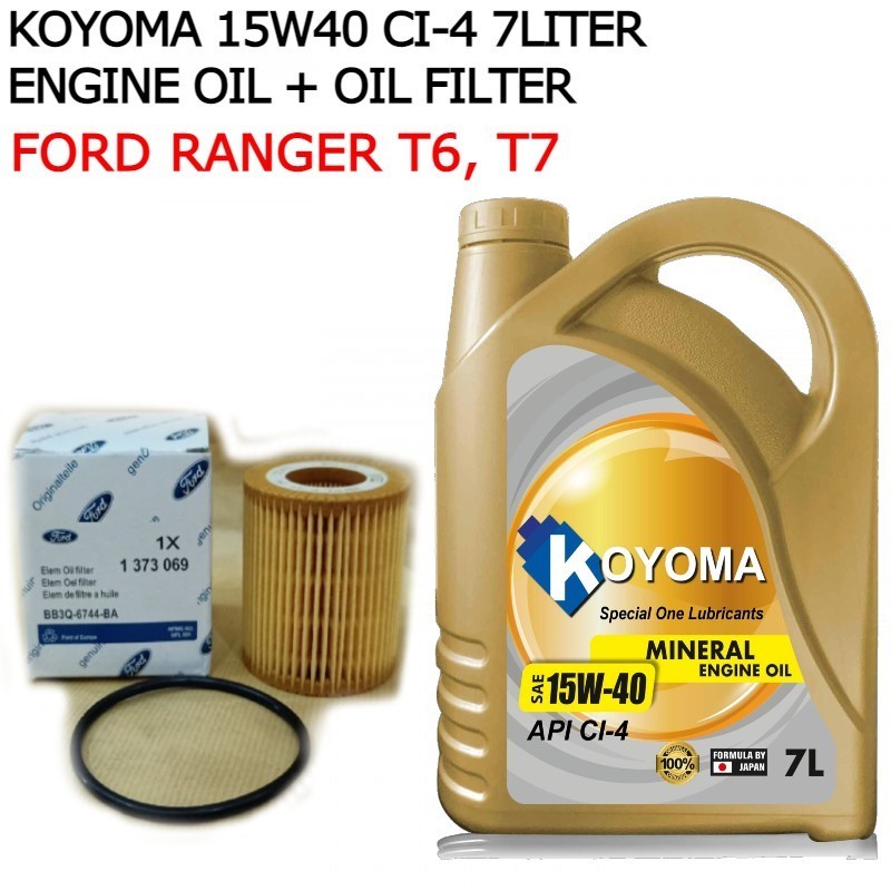 FORD RANGER T6 , T7 , T8 ,RANGER RAPTOR OIL FILTER BB3Q-6744 + KOYOMA ...