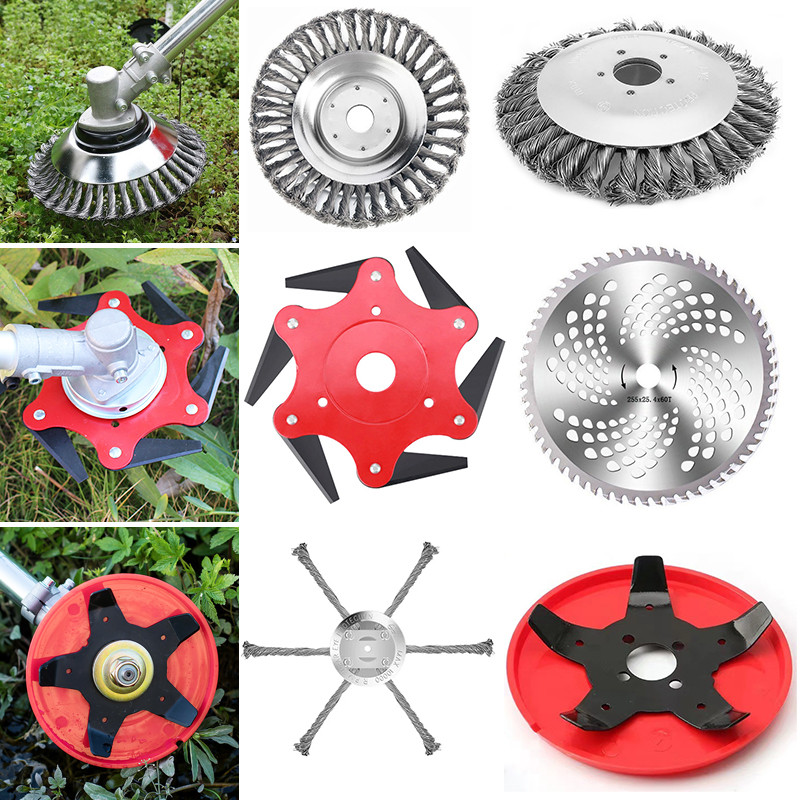 Steel Wire Grass Trimmer Lawn Mower Derusting Weeding Wheel Mesin ...