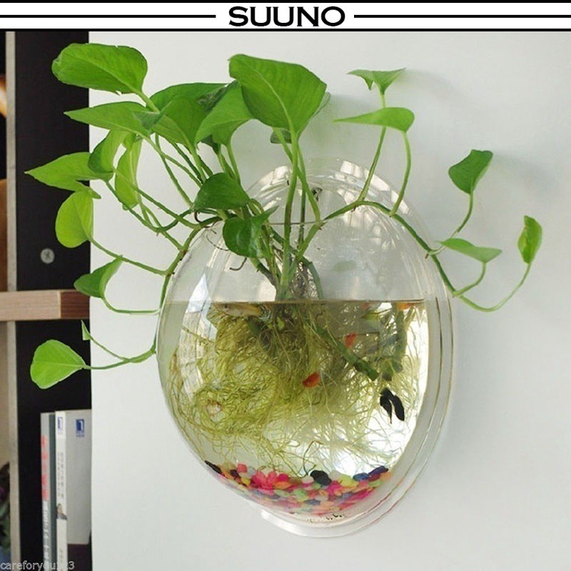 Aquarium Tank For Gold Fish And Beta Fish Plant Vase Home Decoration