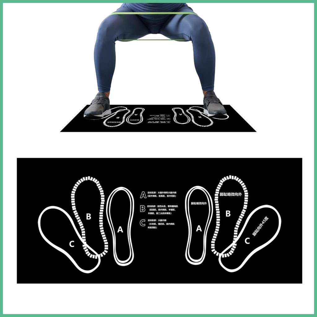 Squat Step Positions Knee Mat Squat Auxiliary Training Mat Squats Leg ...