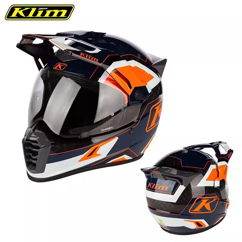 KLIM motorcycle helmet carbon fiber off-road rally helmet | Shopee Malaysia