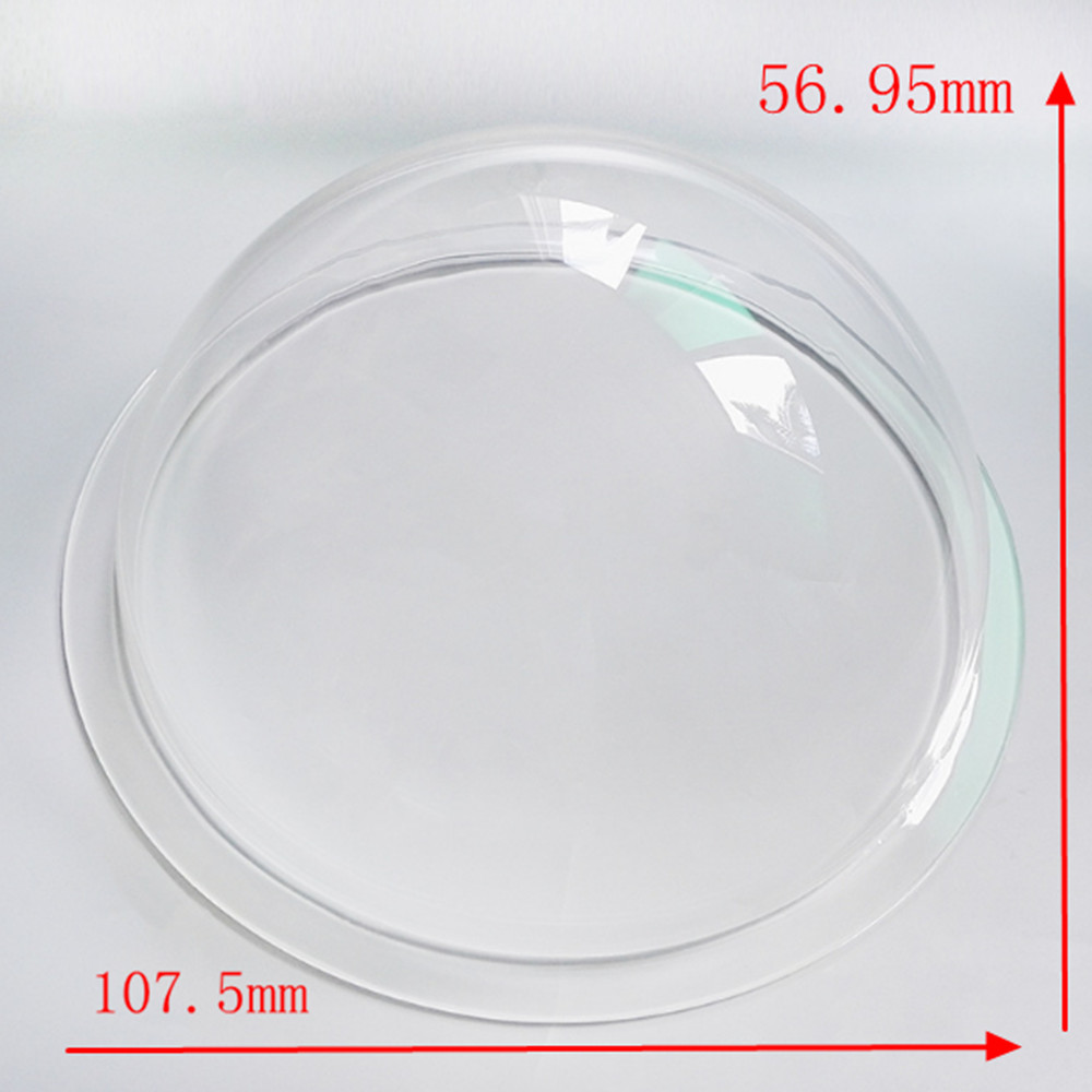 4 inches CCTV camera transparent cover. HD clear glass. Mini hemisphere