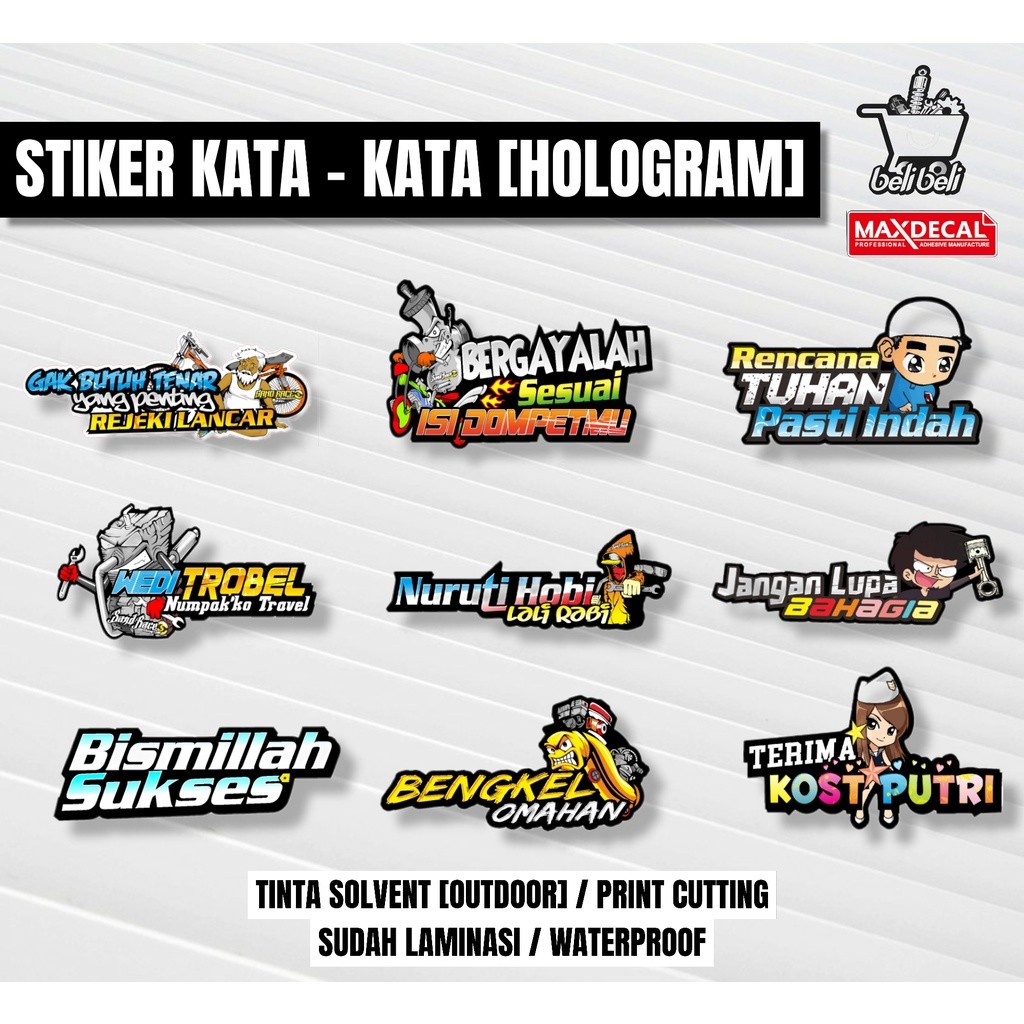 JDM Project - words stickers / viral stickers / latest workshop ...