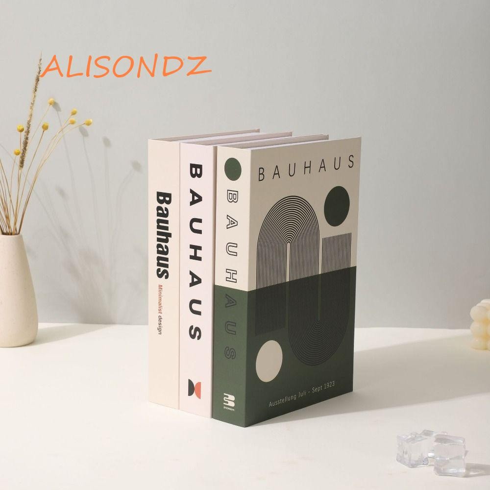 ALISONDZ Graphic Simulated Books, Nordic Style Paper Craft Fake Books ...