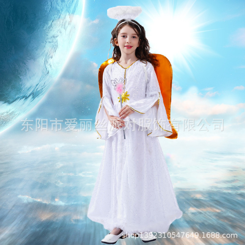 Angel Costume Children Style Role-Playing Performance Costume Stage ...
