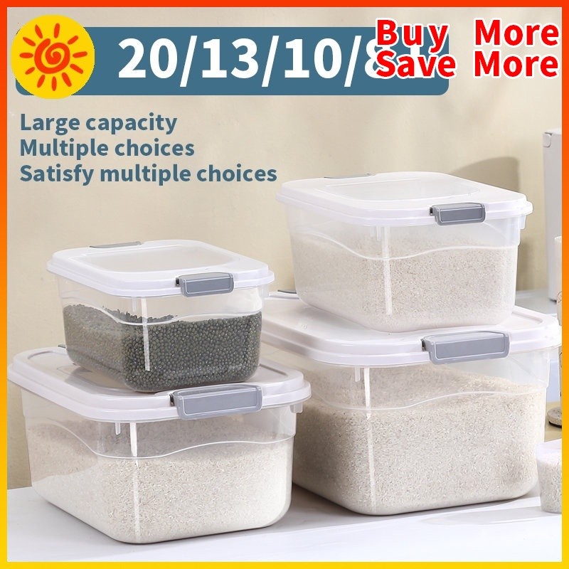 【Sun】 Rice Box Rice Bucket Insect Proof Moisture Grain Storage Rice ...