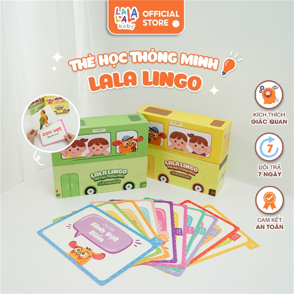 Smart learning cards for children LalaLingo bilingual English ...