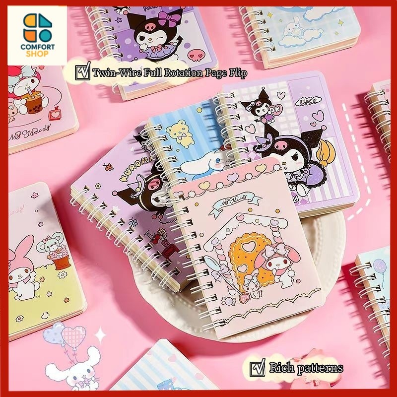 《1PC 160 PAGE 》Cute Cartoon Mini Notebook Portable Memo Note Book ...