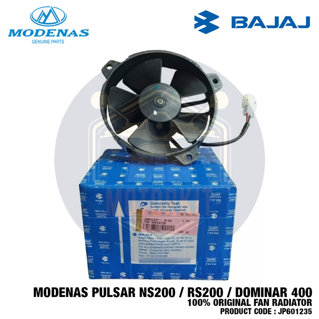PULSAR NS200 RS200 DOMINAR 400 D400 100% ORIGINAL BAJAJ FAN RADIATOR ...