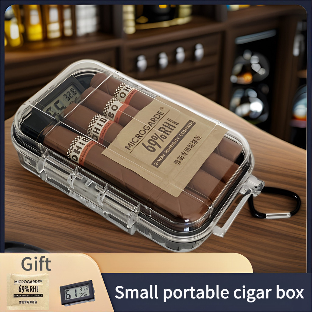 8-Pack Cigar Humidor Outdoor Portable Cigar Storage Box Professional ...