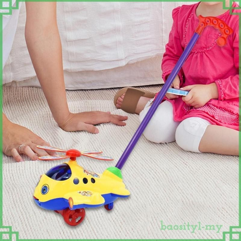 Balancing Walk Play Toy Animal Hand Pushing Toy Cartoon Educational Toy Trolley, Push And Pull Walking Toy For Toddlers Boys Birthday Gift Chick