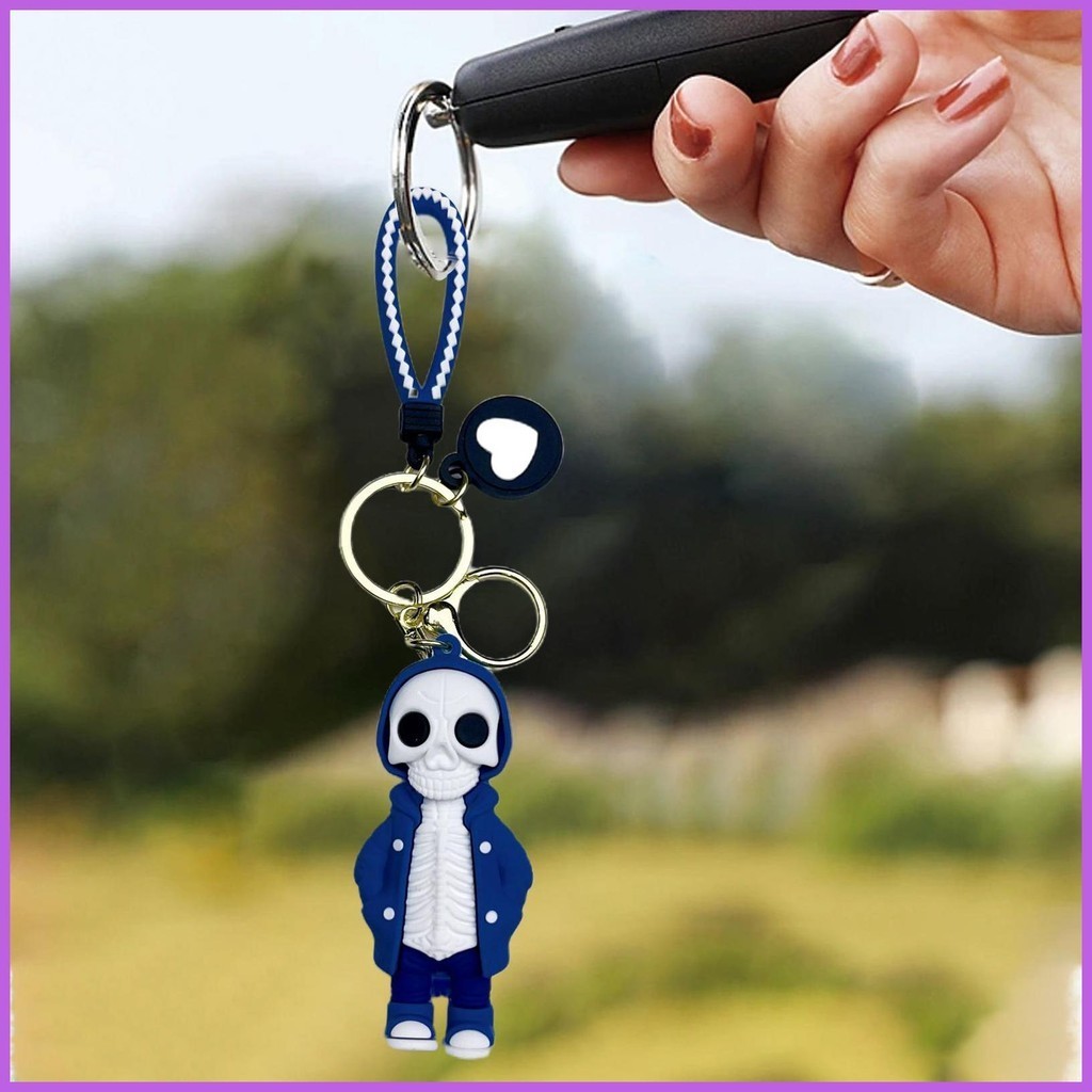 Skeleton Keychain Spooky Gothic Skeleton Key Holder 8cm/3.15inch ...