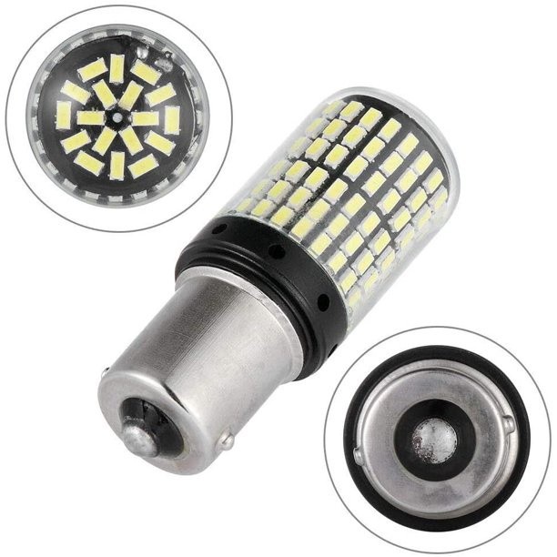 Lot De 2 Ampoules LED P21W 1156 - 144 SMD - Pour Clignotants Et Feux Stop - 12V