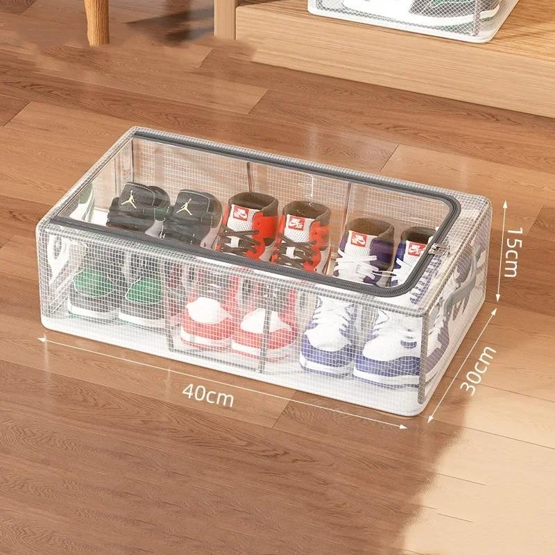 Foldable Shoe Rack/sealed Dustproof Transparent Visible Bedroom Shoe ...
