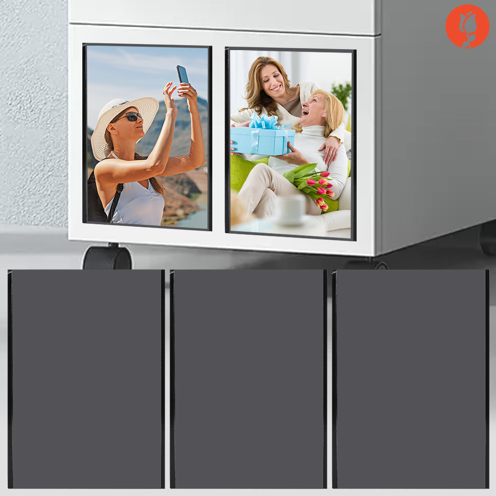 5Pcs Magnetic Picture Frame Reusable Magnet Photo Fridge Frame for ...