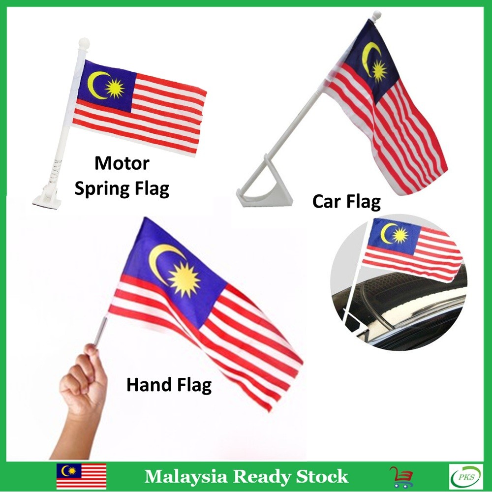 1PC Bendera Malaysia Hand Flag Motor Spring Flag Car Flag | Shopee Malaysia