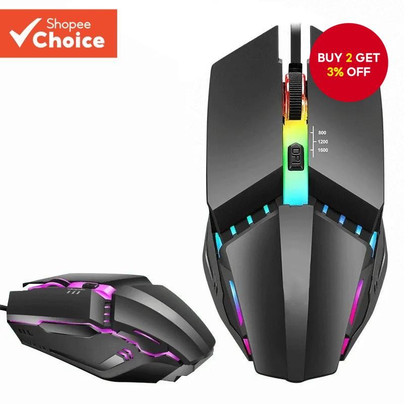Backlit USB Gaming Mouse for Laptop - Cute Design - Compatible with ...