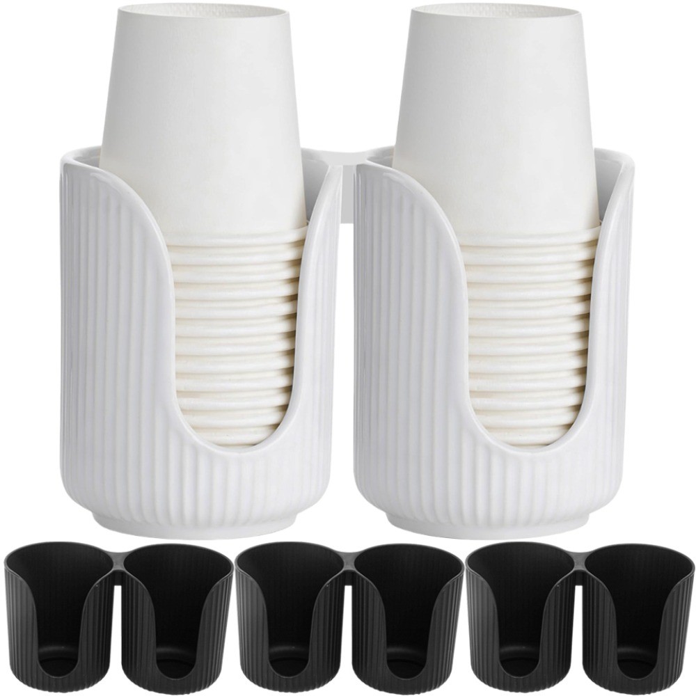Cup Holder Disposable Cup Storage Rack Double Cup Holder Plastic Cup ...