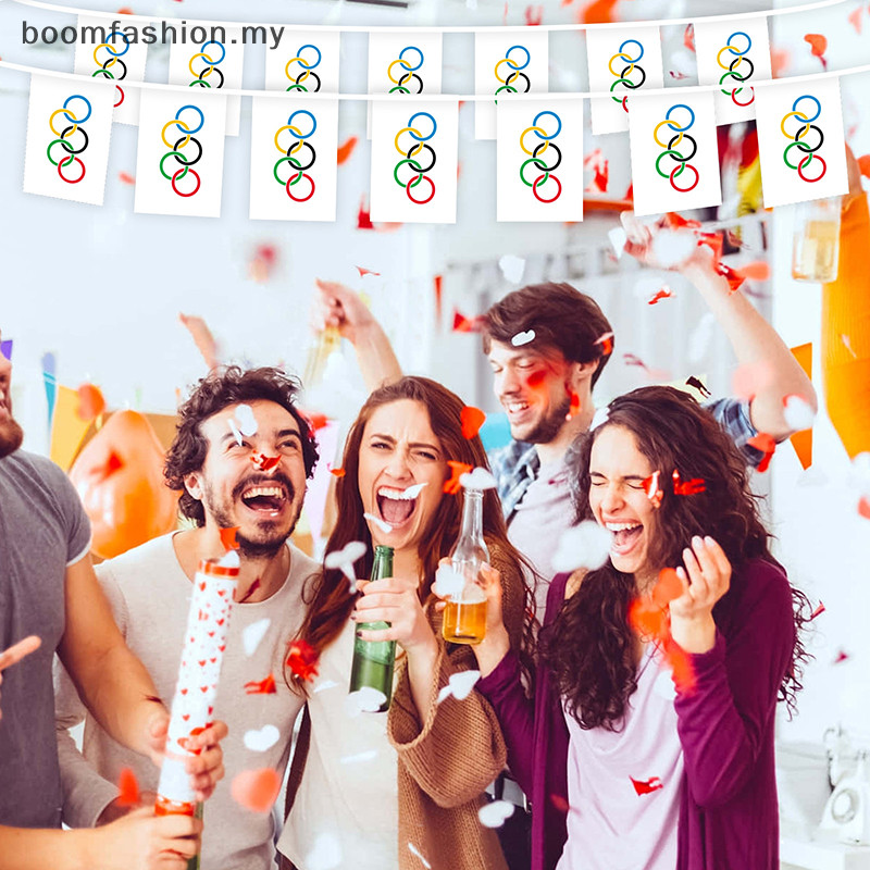 [Boomfashion] 2024 Winter Olympics Rope Flag Five-Ring ...