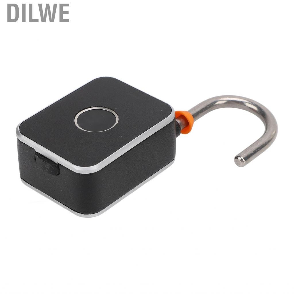 Dilwe Fingerprint Padlock 30 Password Storage Capacity Double Sided ...