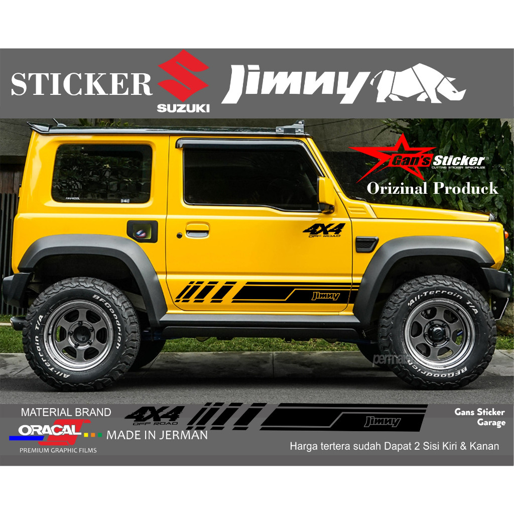 Sticker SUZUKI jimny all new jimny accessories SUZUKI jimny GSTORES ...