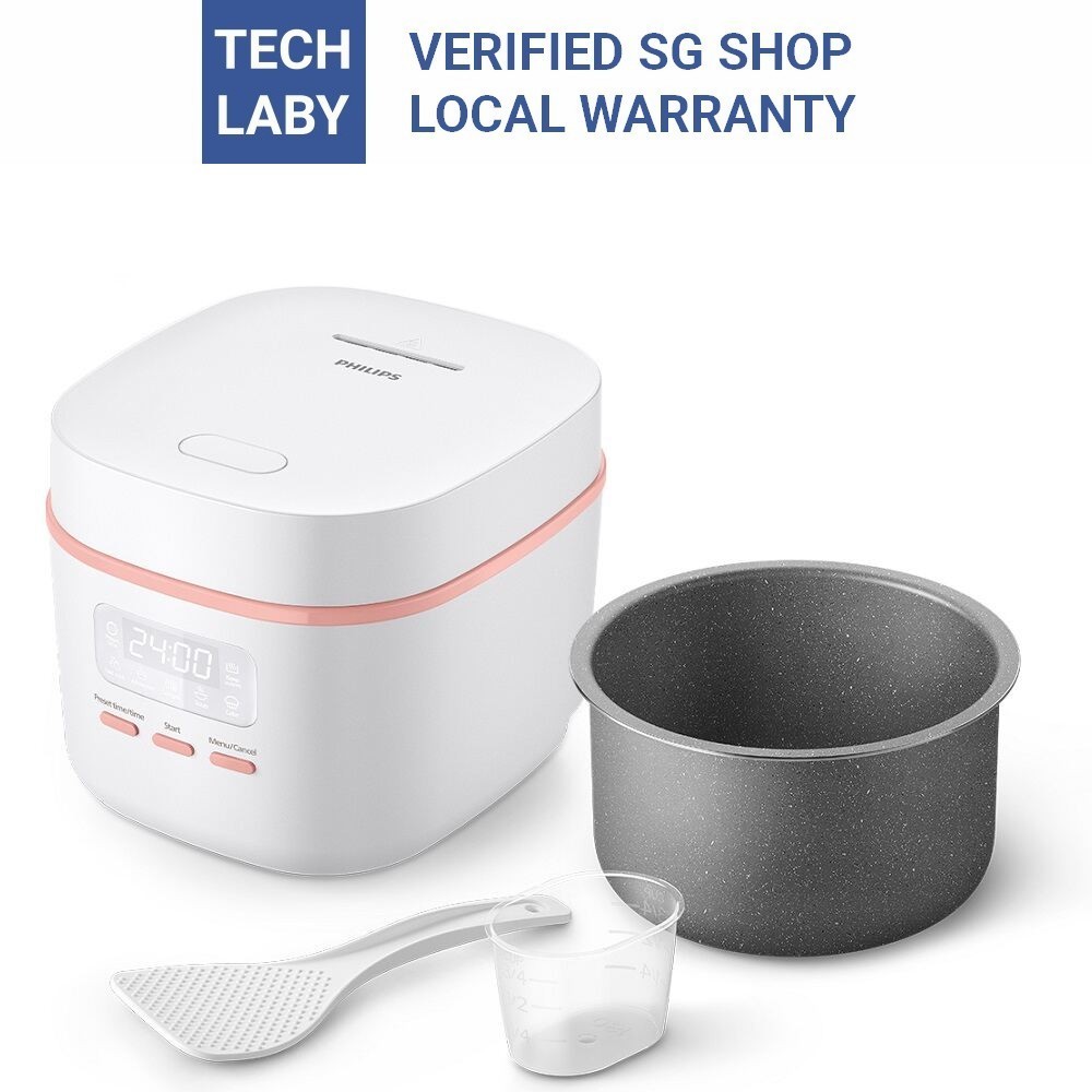 PHILIPS 0.54L Mini Rice Cooker HD3064/62 - 5 Menus, 30 Min Fast Cook ...