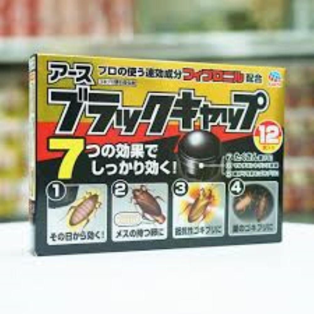 READY STOCK Little Black Hat Cockroach House Cockroach Poison 12 pieces ...