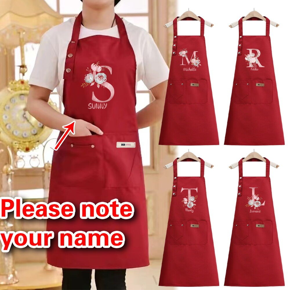 New pattern custom name Kitchen new apron elegant protective proof ...