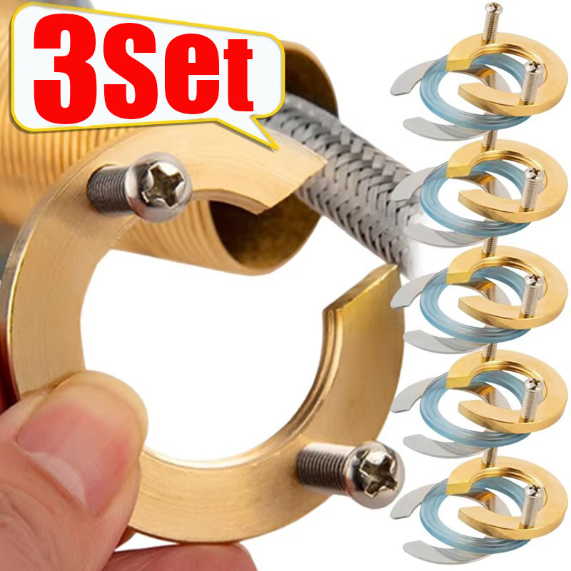 3-1Sets Faucet Anti-loosing Nut Cap Tap - C Type Faucet Fixing Fitting ...
