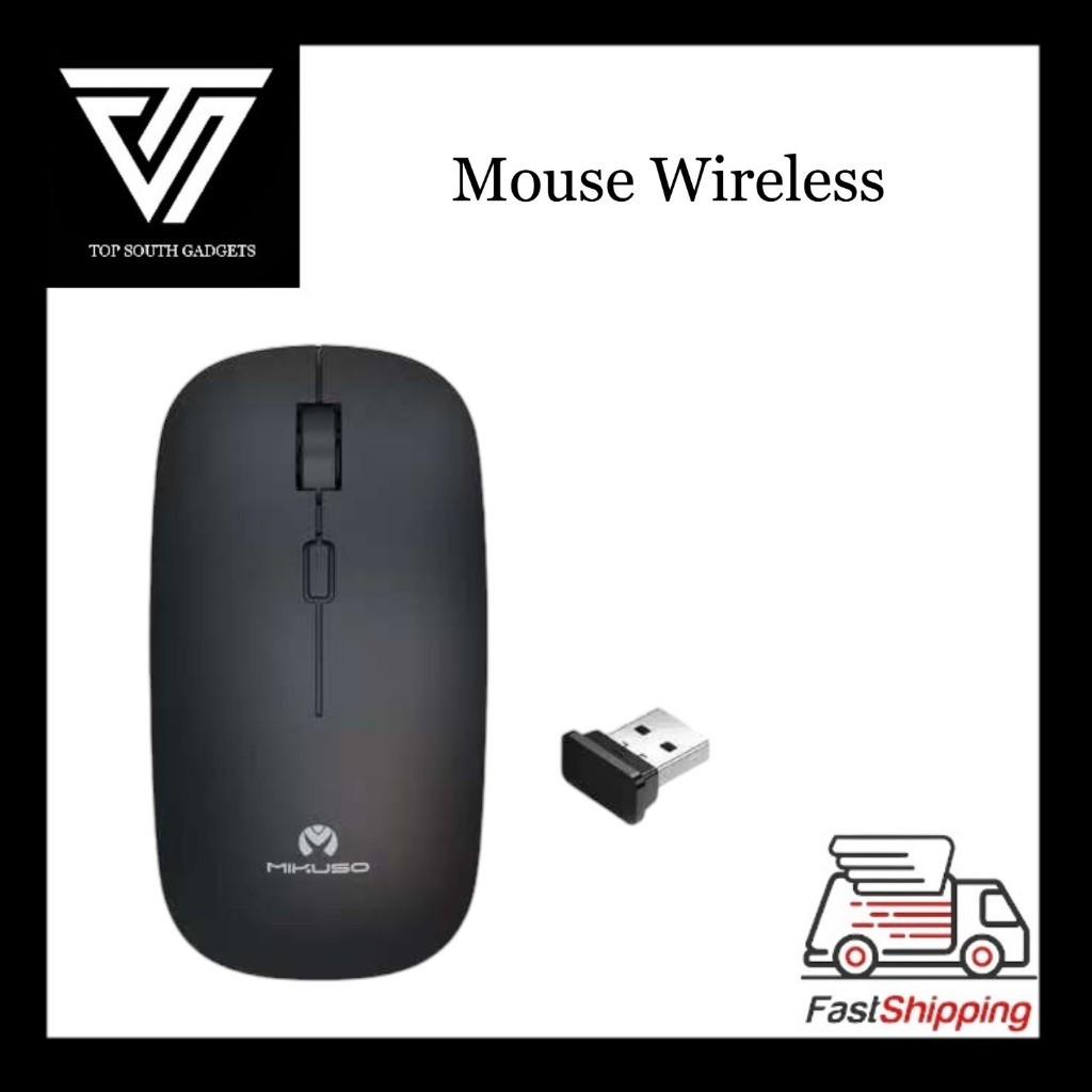 MIKUSO MOS-W103 Slim Flat Colorful Mouse Wireless 1600DPI | Standard PC ...