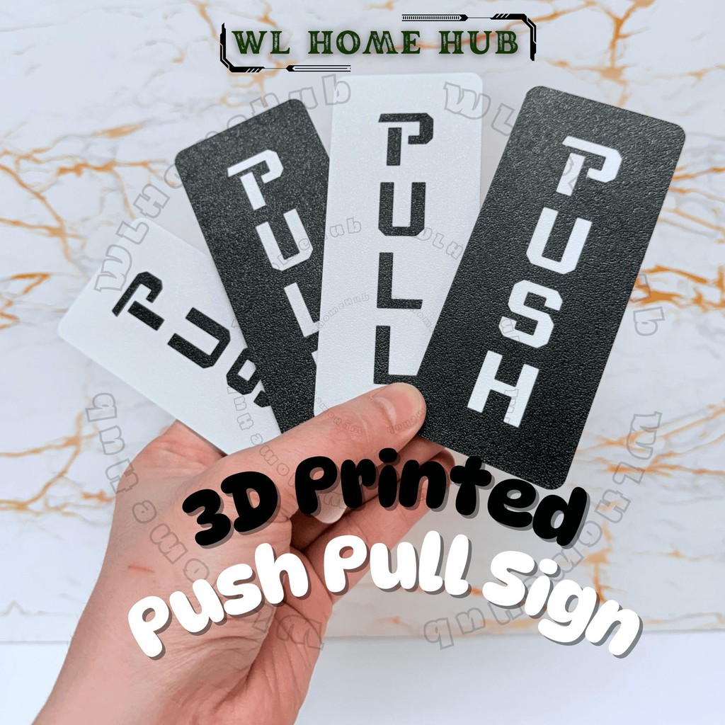 Door Sign Push Pull With 3M Double Side Tape Home Office Decoration ...