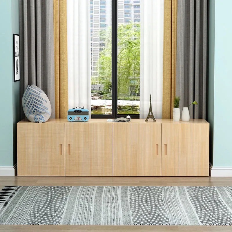 Solid wood floating window cabinet pine floor cabinet window cabinet ...